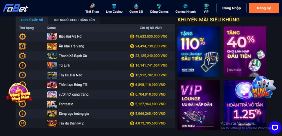 Nổ Hũ 3D bwin